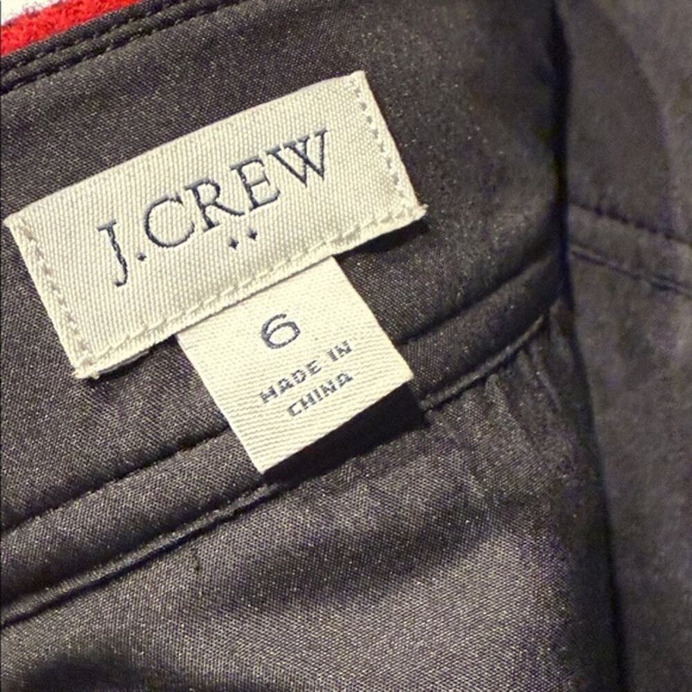New J. CREW Buffalo Red Black Plaid Wool Blend Holiday Lined Mini Skirt Size 6 - Picture 5 of 6